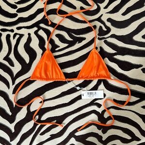 Phillippa Triangle Bikini Top in Saffron